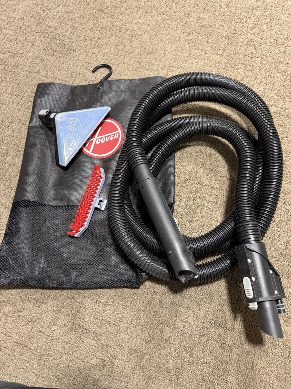 Hoover PowerScrub Carpet Cleaner Hose Upholstery Tools Attachment Bag
